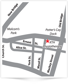 Map to KTH Physiotherapy